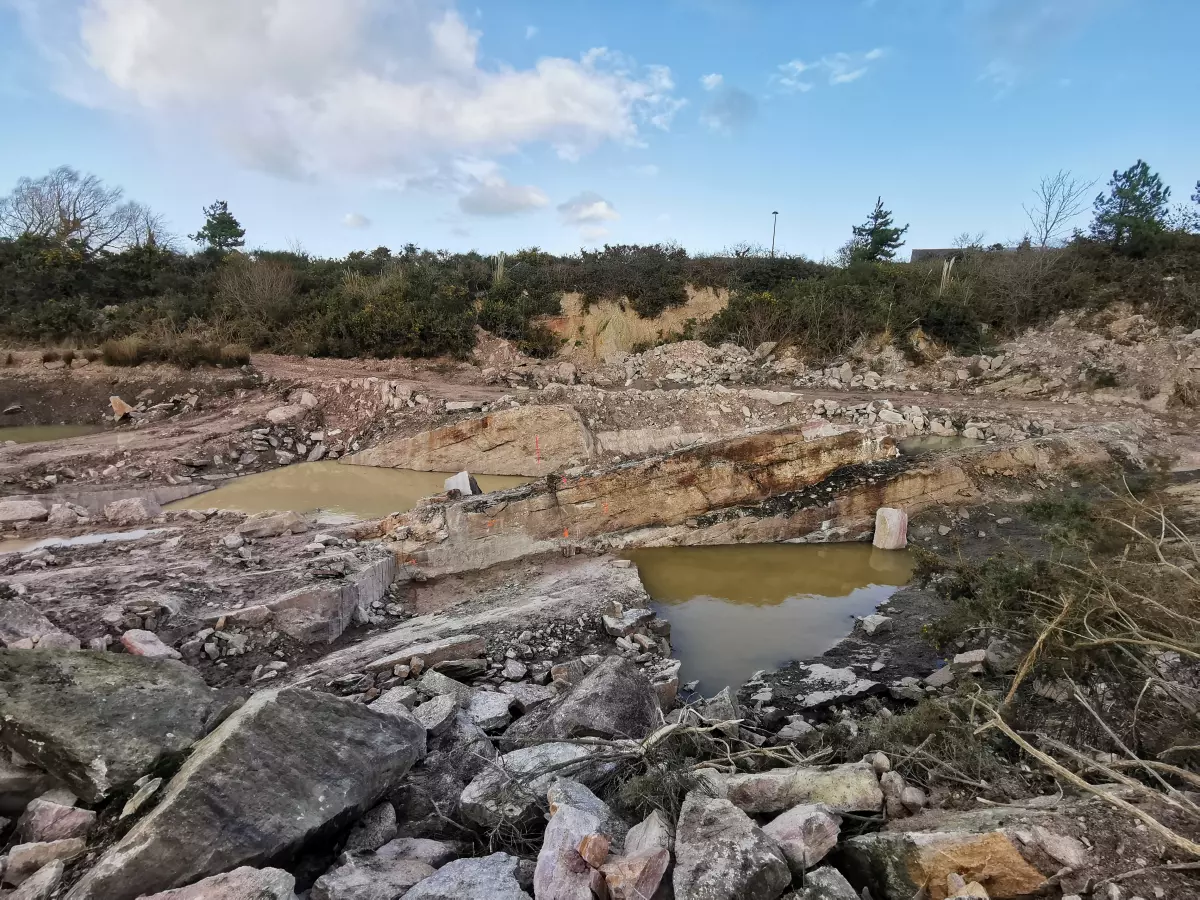 Situation de la carrière de grès d'Erquy