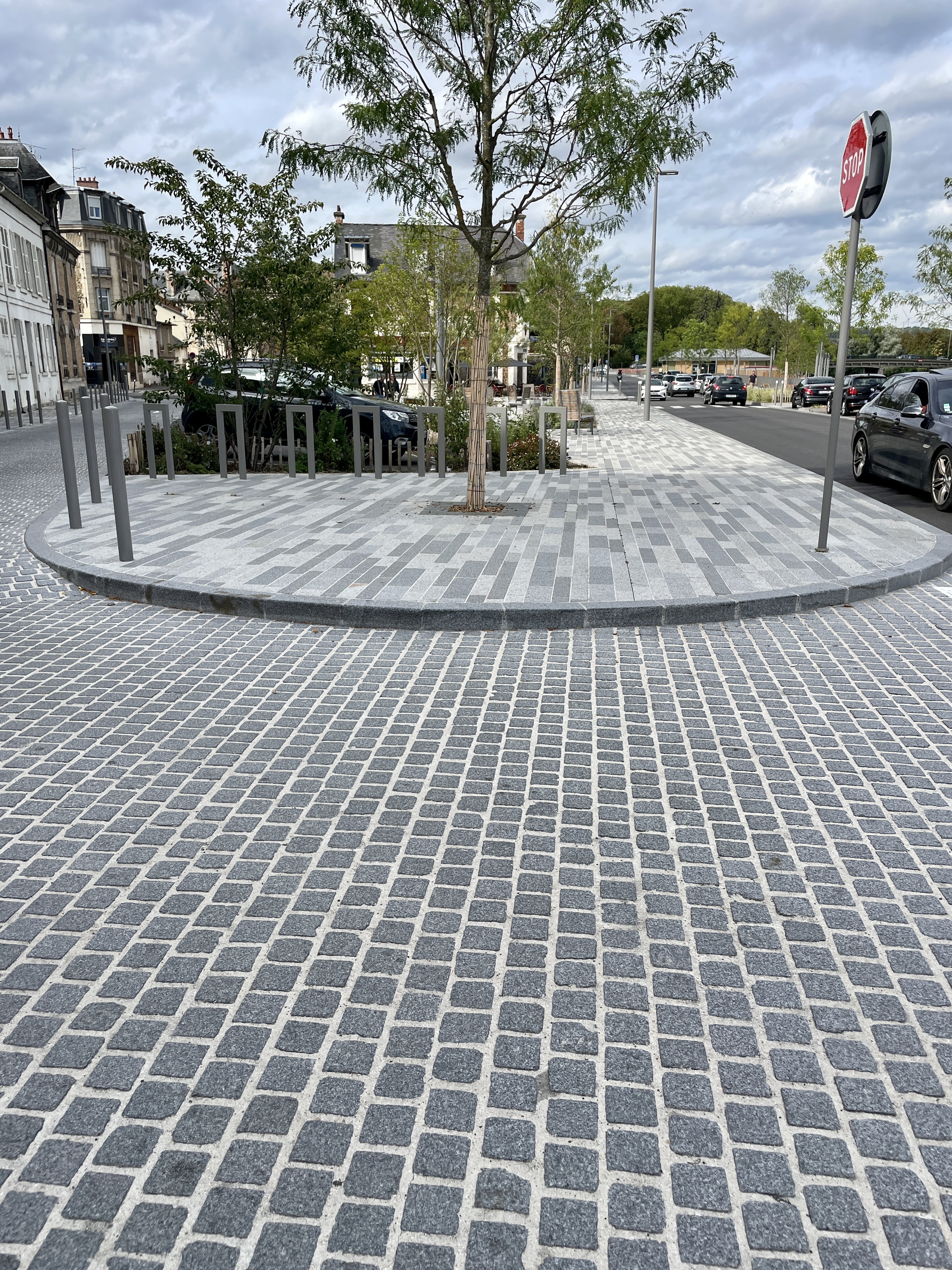 Pavé en granit bleu de Lanhélin