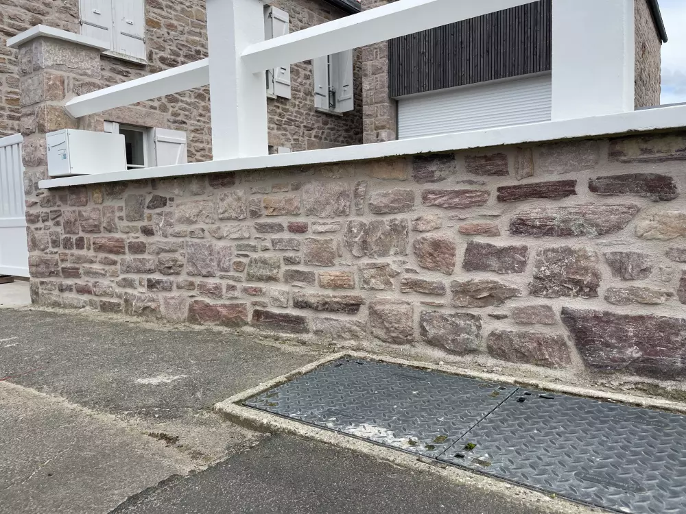 Moellons en grès rose d'Erquy tout-venant