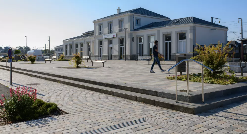 Aménagement urbain en granit breton